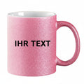 Personalisierte Glitzer Tasse Rosa