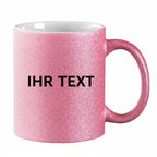 Personalisierte Glitzer Tasse Rosa