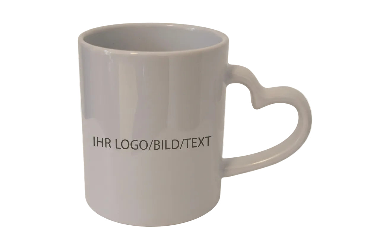 Personalisierte Herztasse