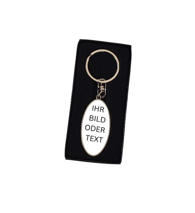 Personalisiertes Subli Schlüsselanhängern in verschiedene Varianten erhältlich