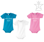Personalisiertes Baby Bodys in verschiedene Farben erhältlich