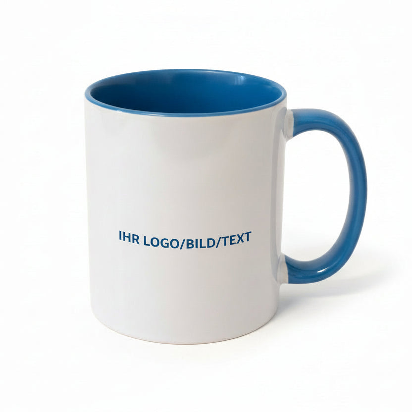 Personalisierte Tasse Duofarbe in verschiedene Varianten erhältlich