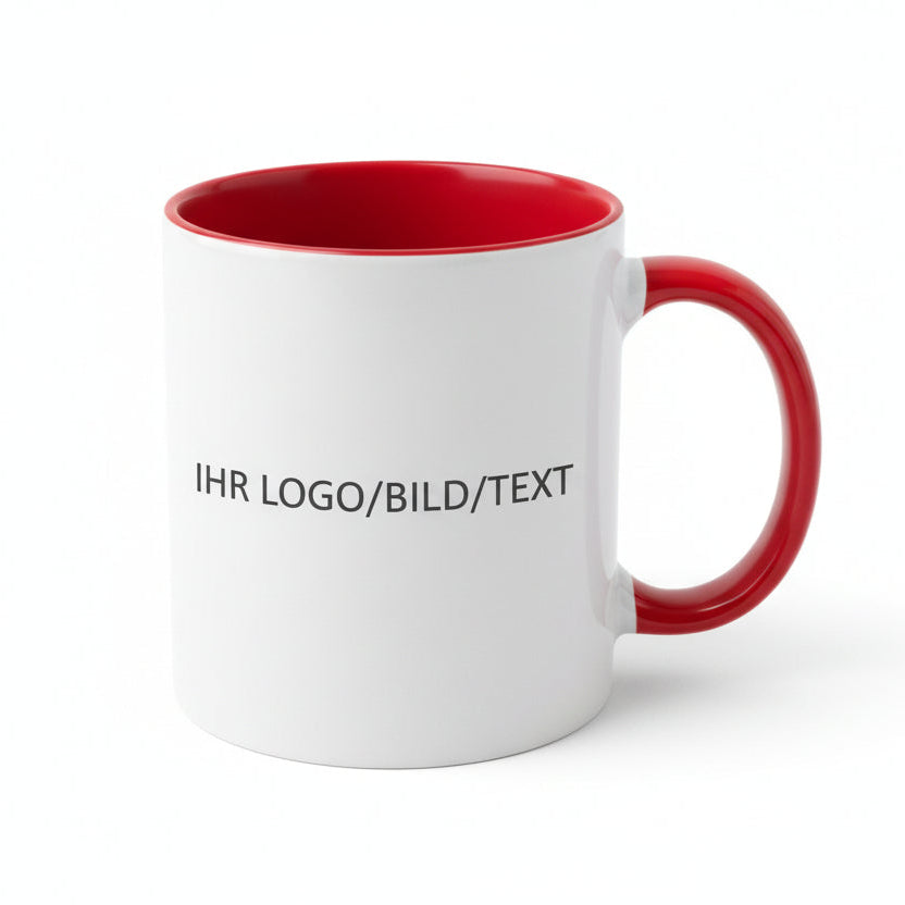 Personalisierte Tasse Duofarbe in verschiedene Varianten erhältlich