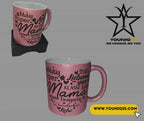 Muttertag Personalisierte Glitzer Tasse