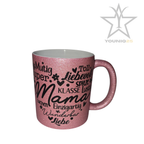 Muttertag Personalisierte Glitzer Tasse
