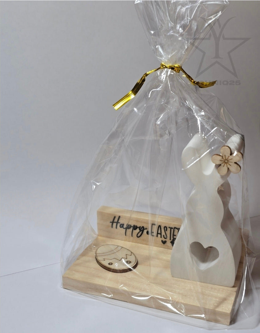 🐰Ostergruß "Herzklopfen auf der Bank"🐰